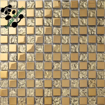 SMP05 Gold color glass mosaic tile Glass mosaic tile bathroom Mosaic tile price