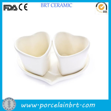 Wholesale heart shape ceramic coffee cup