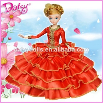 Fashion doll ballroom Spanish flamenco dance dress