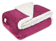 Custom Double Layer Sherpa Fleece Blanket