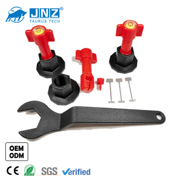 T-lock ceramic tlie leveling system