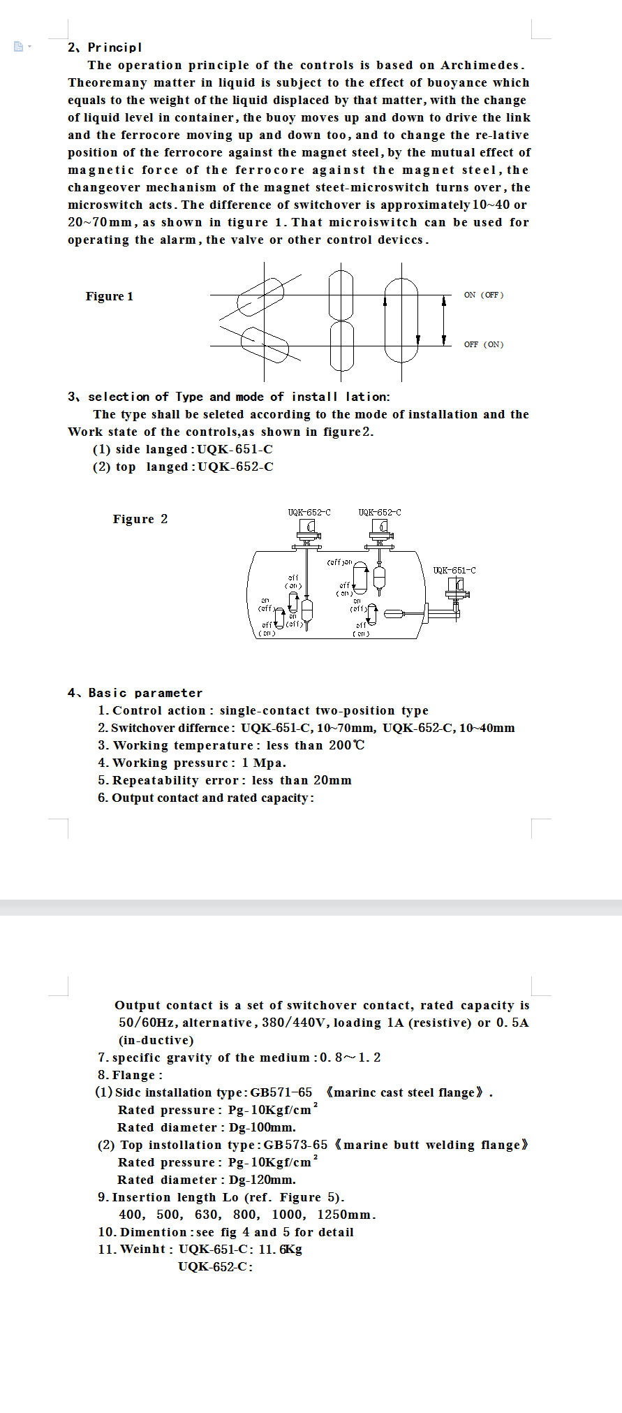 Stainless Level Controllers