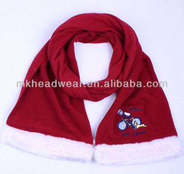 Customize Kids Winter Polar Fleece Scarf with Embroidery