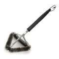 Plastic Long Handle Triangle Grill Clean Brush