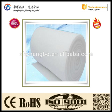 Polyeater roll filter media/air filter material for odor absorbing
