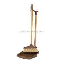 Cleaning Supplies: Bamboo Dustpan & Broom Set for Lobby Areas