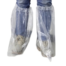 Waterproof, Durable CPE Shoe Sleeves: Disposable Plastic Protective Boot Covers for Various Industries