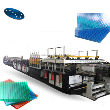 PC hollow sheet extrusion production line machine