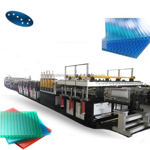 PP PC Plastic Hollow Sheet Extrusion Machine Line