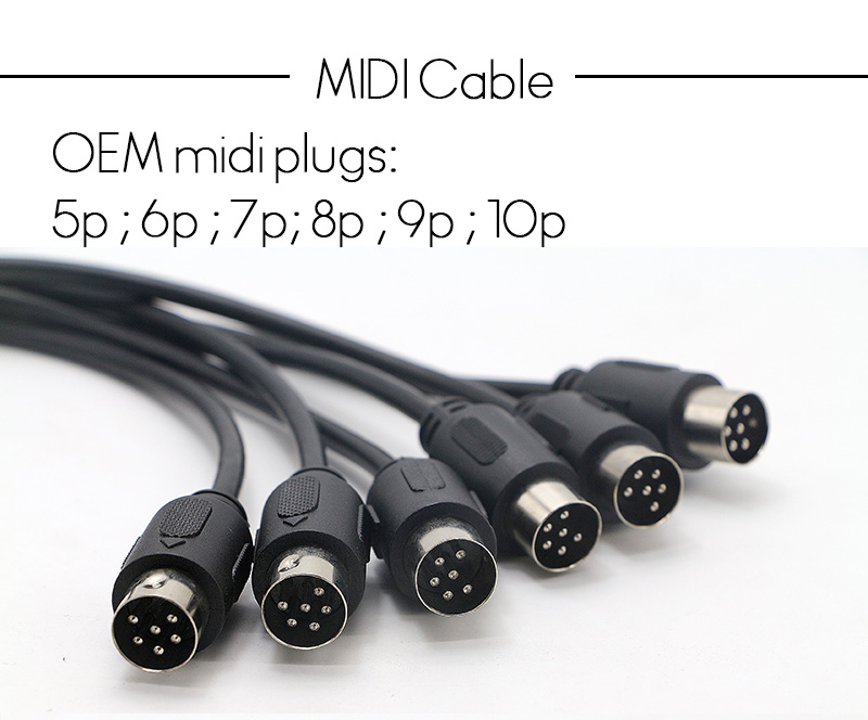 High Compatibility S-Video Power Din 6Pin Signal Extension  Cable Midi