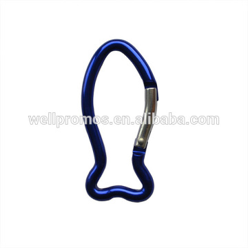 fish shape carbon fiber carabiner