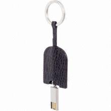Leather USB Drive with Free Sample, 10 Years Data Retention and 64GB Memory Capacity