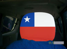 flag style headrest covers