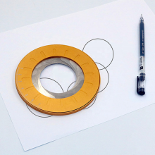 Adjustable Circle Drawing Tool: DIY Stainless Steel Ruler for Precise Circles