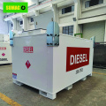 Double walled 2000L self bunded steel diesel tank