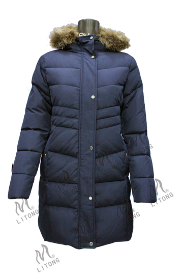 Polyester Padded long Winter Lightweight Ladies Jackets