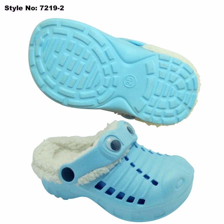 Crocodile Shape EVA Clog Shoes with Lining Fur