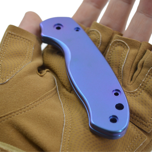 Escalas de cuchillo de titanio Marco de navaja de bolsillo personalizado Para3