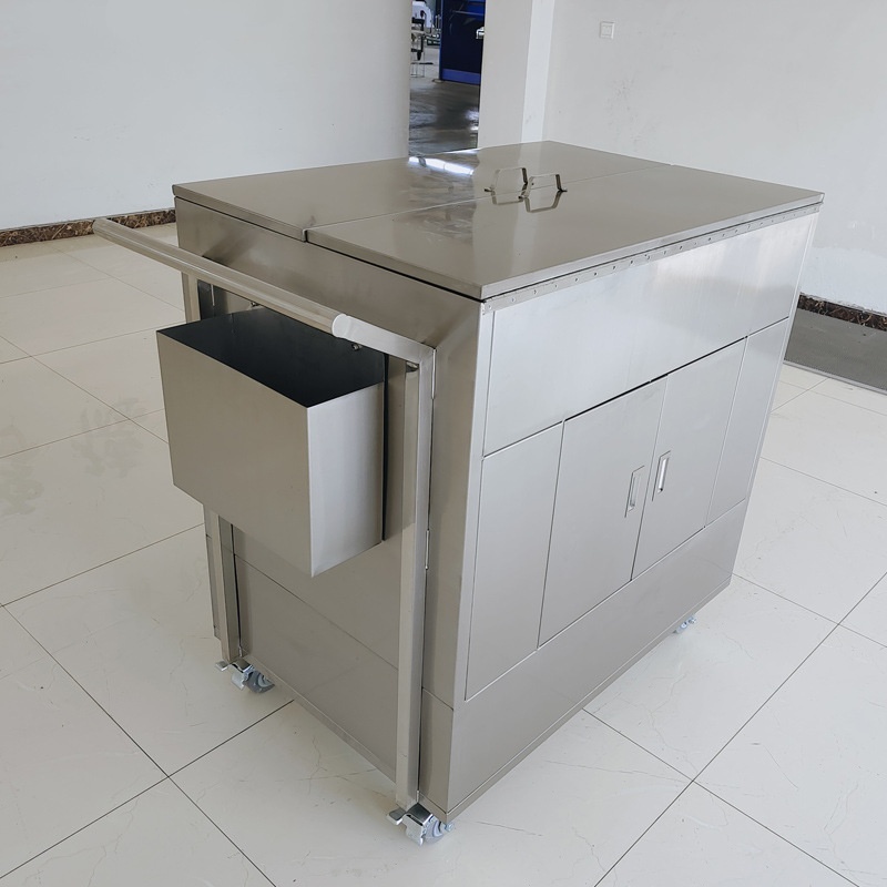 Commercial Stainless Steel Refuse Collection Trolley