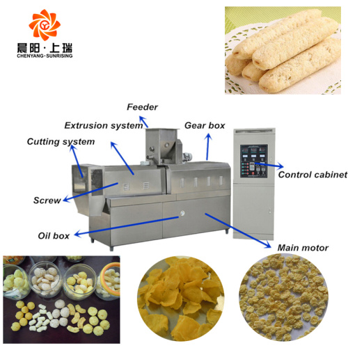 Food extruder machine line snacks extruder machine