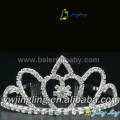 Coronas del concurso de la tiara del rhinestone de la boda CR-674