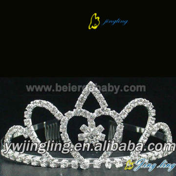 Corona del concurso de la tiara del rhinestone de la boda