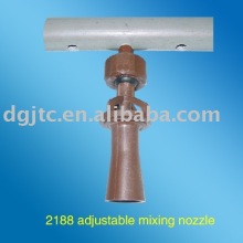 Tank mixing eductor nozzle
