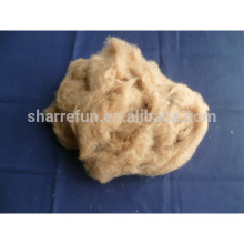 100% Brown Good Quality Dehaired Camel Fiber