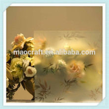 acid etched patterned glass, RH glass, emusification glass,art glass