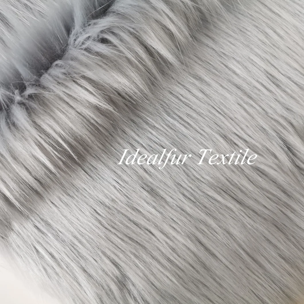 Luxury Plush Long Pile Faux Fur Fabric Rug for Garments