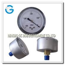 High quality stainless steel case brass internal pressure vacuum gage