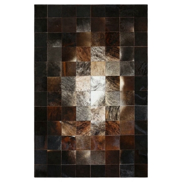 Luxury cowhide patchwork leather rugs