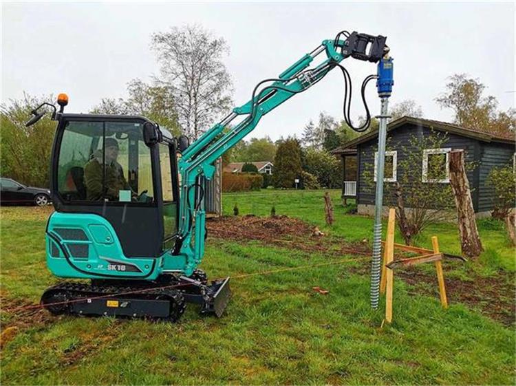 flange screw pile installation