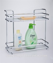 Two Layer stainless iron corner shelf basket bathroom shelf wall mounted bathroom shower caddy shelf mug shelf