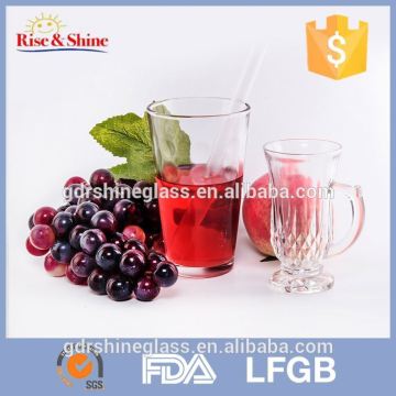 Glass TRANSPARENT drinking glass cup/square glass bottle