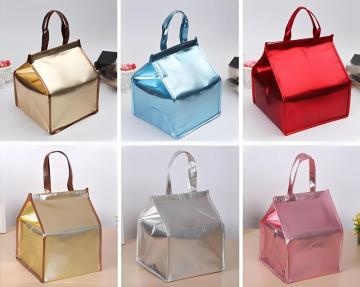 colorful grocer shopping cooler bag