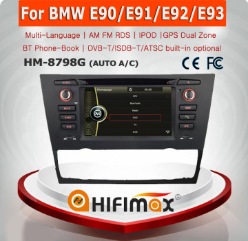 HIFIMAX 1 din car dvd player for BMW E90 (2005-2012) Saloon, touch screen for bmw E90 for bmw 3 series (Auto Air Conditioner)
