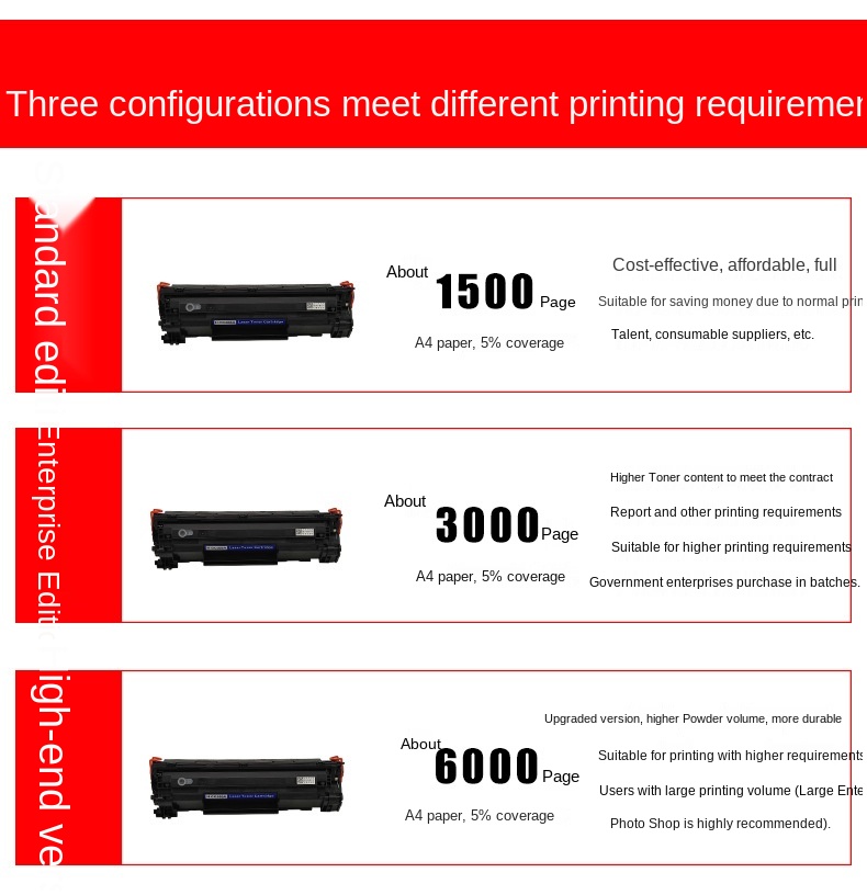 Favorable price toner cartridge CC388A for LaserJet P1007 P1008 388A TONER