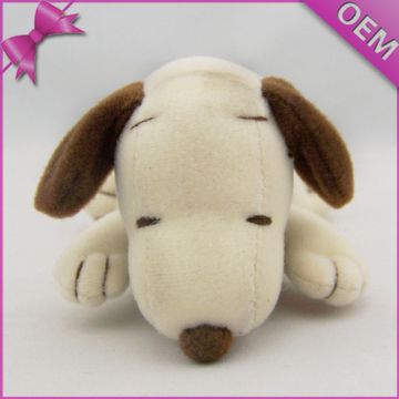 Lovely plush snoopy puppy dog toy stuffed snoopy with white fur for promotion sell