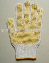 pvc dotted garden working gloves