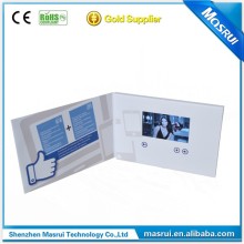 LCD Graphic Video Business Card/video paper frame/ touch screen video brochure