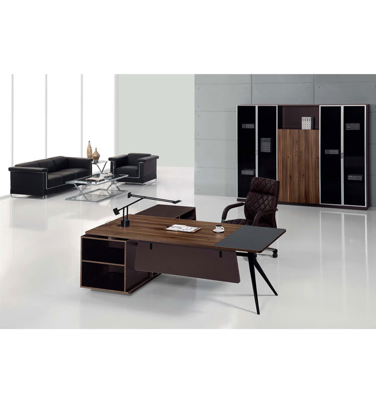 New MFC L Shaped Manager Desk Office Boss Table