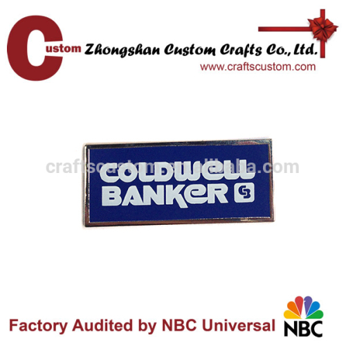 Wholesale custom company logo metal magnetic name badge holder