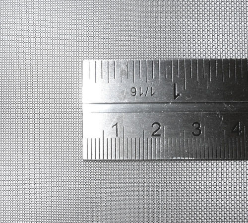 짠 와이어, 40 메쉬, 0.4 mm 구멍, 0.22 mm 와이어
