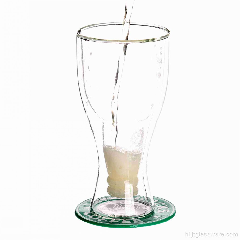 डबल वॉल ग्लास बीयर कप