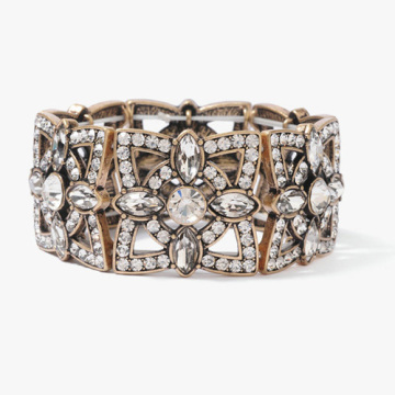 Antique gold plated bangles with CZ diamond