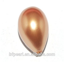 14-19mm Golden Raindrop Shell Pearls Bead Wholesale Jewelry