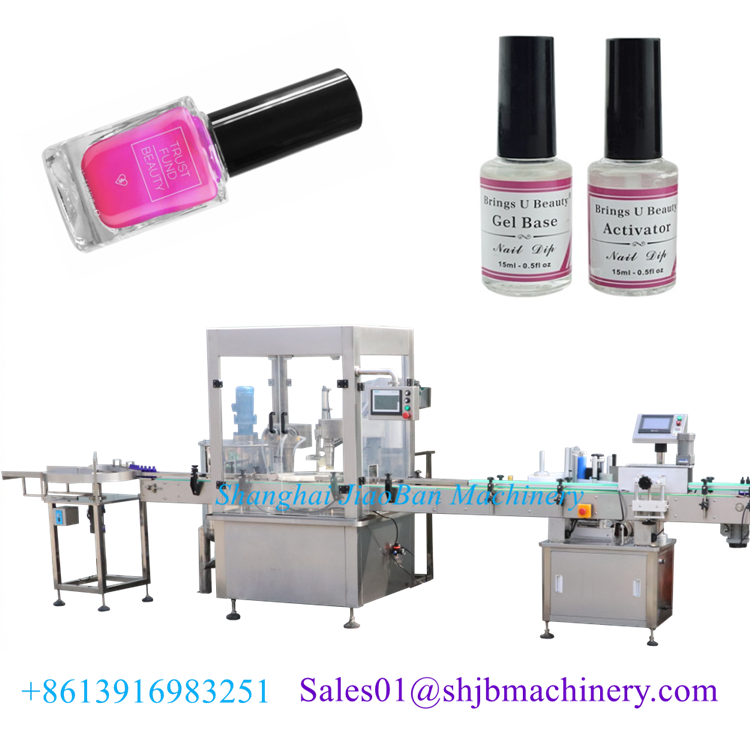 JB-SMTB Automatic double sides self adhesive sticker labeling machine for nail polish gel bottle