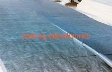 Yellow Ash Wood Veneer With Burls , Sliced Cut Wood Veneer