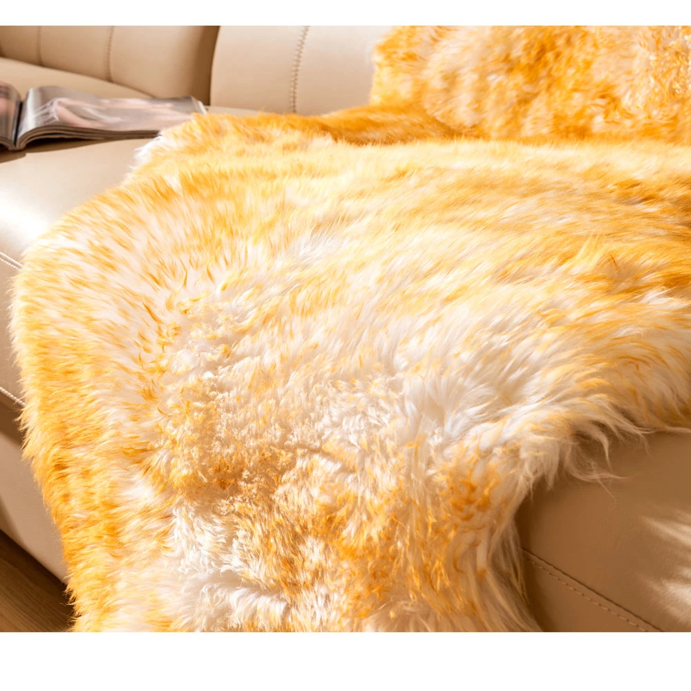 Factory Price Sheepskin Carpet Double Rug